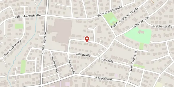 Karte der Umgebung von Vogelsangstraße 14/1, 72770 Reutlingen