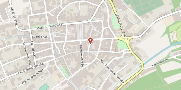 Karte der Umgebung von Alte Ratsgasse 5, 95632 Wunsiedel