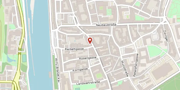 Karte der Umgebung von Sanderstr. 4 a, 97070 Würzburg