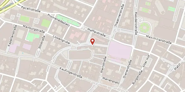 Karte der Umgebung von Schäfflerstr 9, 80333 München
