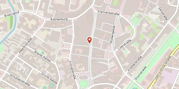 Karte der Umgebung von Ludgeristr. 85, 48143 Münster