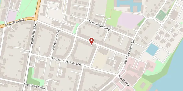 Karte der Umgebung von Walther-Rathenau-Straße 25, 19055 Schwerin