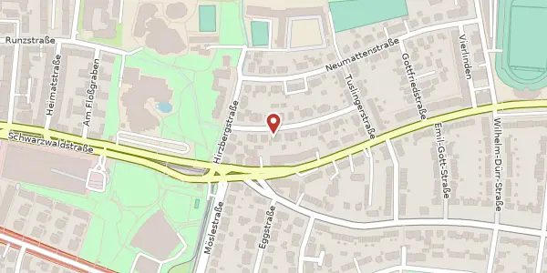 Karte der Umgebung von Maltererstraße 8, 79102 Freiburg im Breisgau