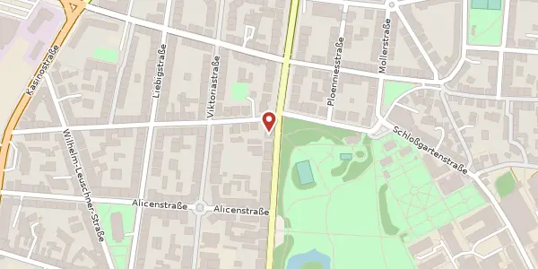 Karte der Umgebung von Frankfurter Str. 46, 64293 Darmstadt