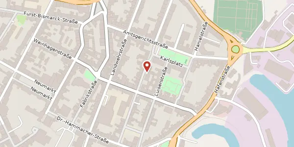 Karte der Umgebung von Karlstr. 26, 47119 Duisburg