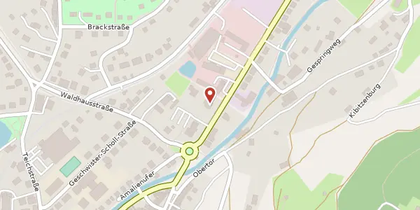 Karte der Umgebung von Wilhelm-Külz-Straße 7, 98574 Schmalkalden