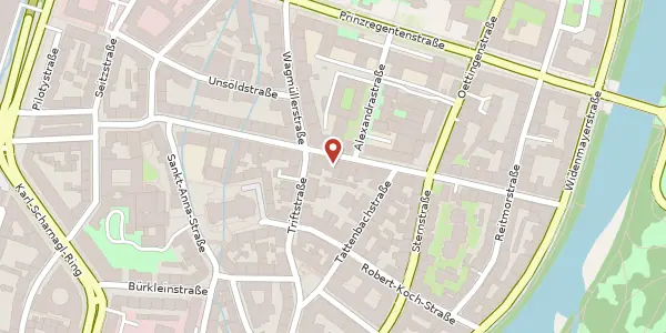 Karte der Umgebung von Liebigstr. 10 b, 80538 München