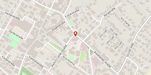 Karte der Umgebung von Martin-Luther-Str. 1, 33790 Halle