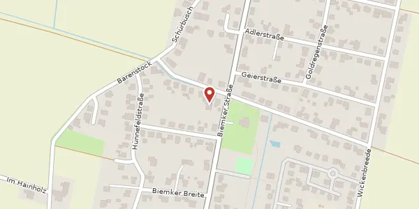 Karte der Umgebung von Kornackerstr. 205, 32429 Minden