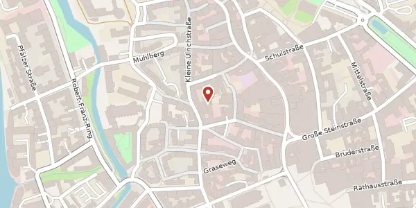 Karte der Umgebung von Kleine Ulrichstraße 37, 06108 Halle (Saale)