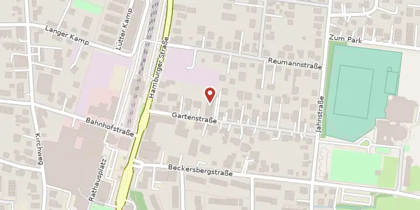 Karte der Umgebung von Gartenstraße 7 d, 24558 Henstedt-Ulzburg