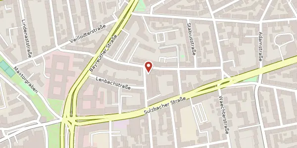 Karte der Umgebung von Rudolphstr. 30, 90489 Nürnberg