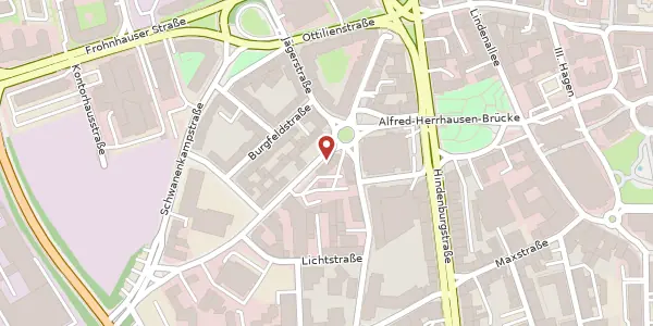 Karte der Umgebung von Lazarettstr. 9, 45127 Essen
