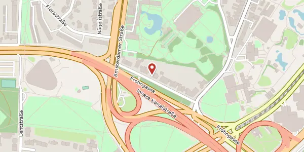 Karte der Umgebung von An der Flora 11, 50735 Köln