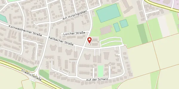 Karte der Umgebung von Fellbacher Straße 9, 71640 Ludwigsburg