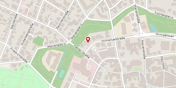 Karte der Umgebung von Immanuelstr. 16 a, 32427 Minden