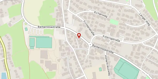Karte der Umgebung von Barbarossastraße 65, 73732 Esslingen