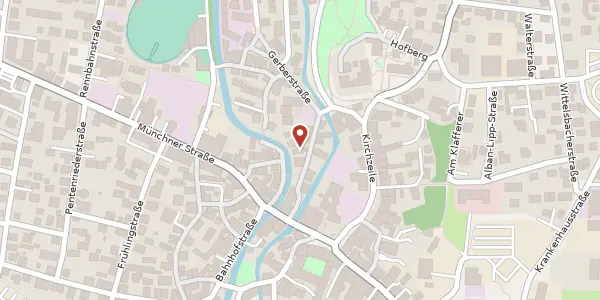 Karte der Umgebung von Färbergasse 5, 83043 Bad Aibling
