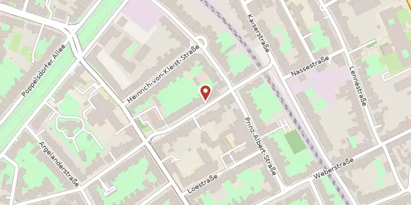 Karte der Umgebung von Königstr. 18, 53113 Bonn
