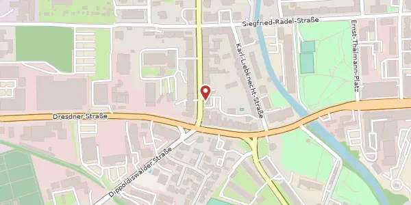 Karte der Umgebung von Maxim-Gorki-Straße 13, 01796 Pirna