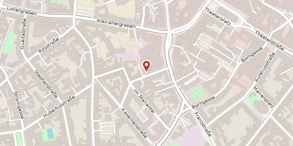 Karte der Umgebung von Matthiashofstr. 47-49, 52064 Aachen