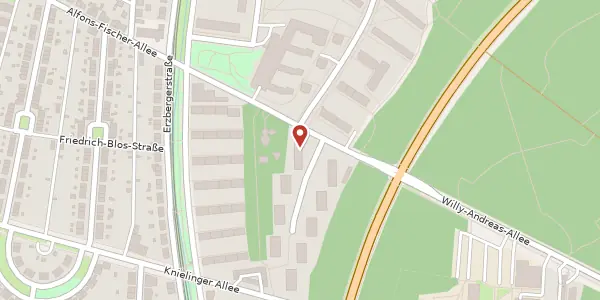 Karte der Umgebung von Von-Beck-Straße 2, 76133 Karlsruhe