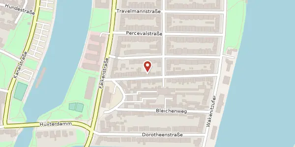 Karte der Umgebung von Pelzerstraße 11, 23564 Lübeck