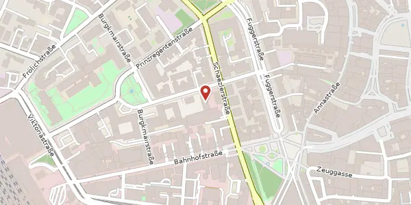 Karte der Umgebung von Holbeinstr 7, 86150 Augsburg