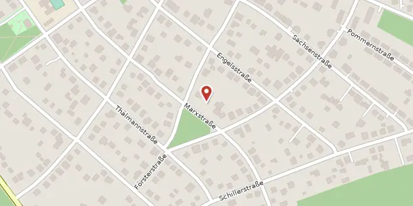 Karte der Umgebung von Marxstraße 42, 16356 Werneuchen