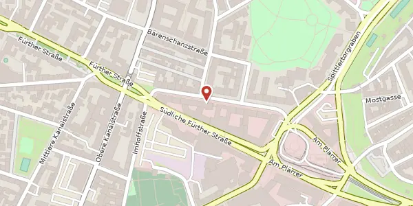 Karte der Umgebung von Fürther Str. 17a, 90429 Nürnberg