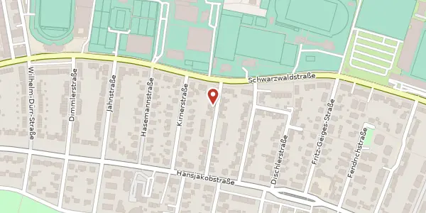 Karte der Umgebung von Jensenstraße 4, 79117 Freiburg im Breisgau