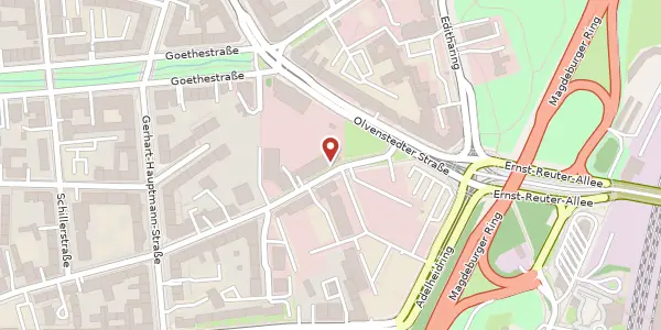 Karte der Umgebung von Maxim-Gorki-Str. 10, 39108 Magdeburg
