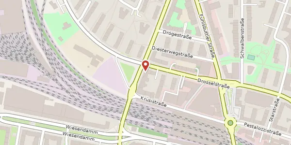 Karte der Umgebung von Hufnerstr. 100, 22305 Hamburg