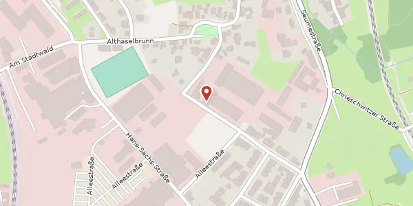 Karte der Umgebung von Haselbrunner Straße 124, 08525 Plauen
