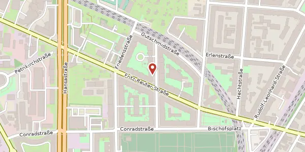 Karte der Umgebung von Helgolandstraße 9b, 01097 Dresden
