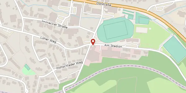 Karte der Umgebung von Am Stadion 2, 58540 Meinerzhagen