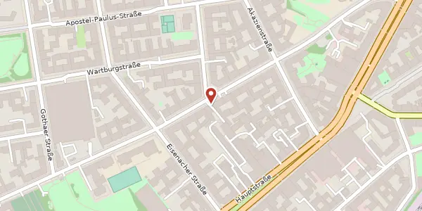 Karte der Umgebung von Belziger Straße 33, 10823 Berlin