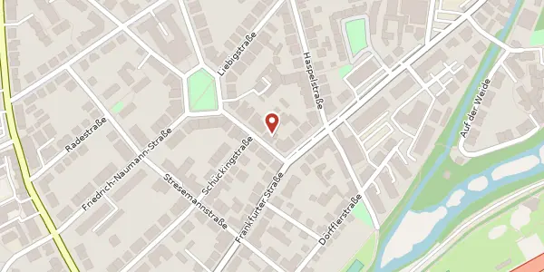 Karte der Umgebung von Friedrichstraße 1, 35037 Marburg