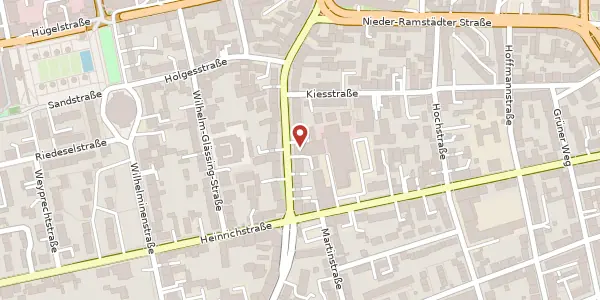 Karte der Umgebung von Karlstr. 34, 64283 Darmstadt