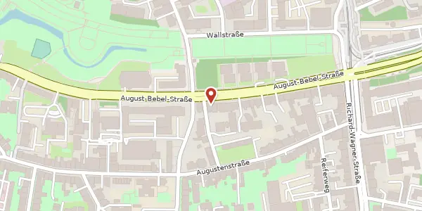 Karte der Umgebung von August-Bebel-Straße 13, 18055 Rostock