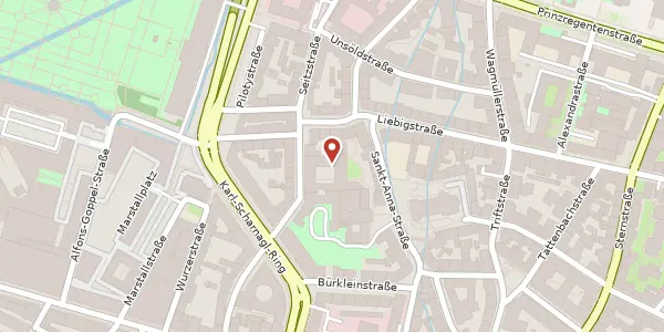 Karte der Umgebung von Seitzstr. 8 d, 80538 München
