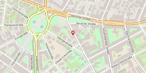 Karte der Umgebung von Glacisstraße 9 a, 01099 Dresden