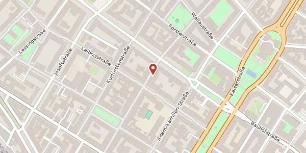 Karte der Umgebung von Frauenlobstr. 42, 55118 Mainz