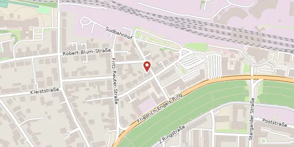 Karte der Umgebung von Südbahnstraße 10, 17033 Neubrandenburg