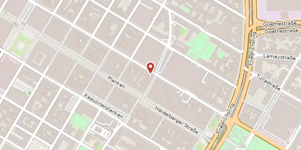 Karte der Umgebung von P6 16-19, 68161 Mannheim