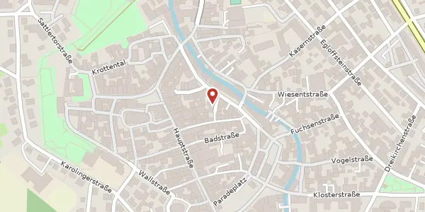 Karte der Umgebung von Hornschuchallee 12, 91301 Forchheim