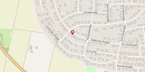 Karte der Umgebung von Stettiner Str. 35, 35410 Hungen