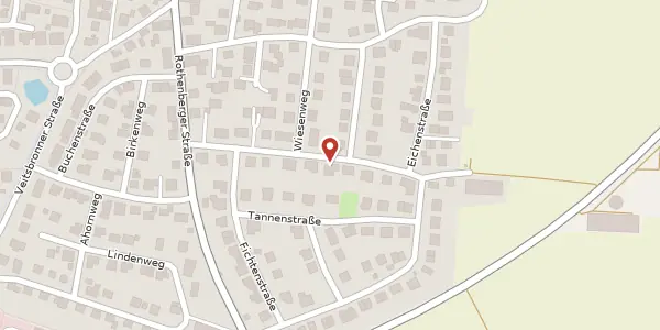 Karte der Umgebung von Steinackerweg 16, 90587 Obermichelbach