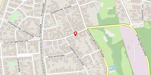 Karte der Umgebung von August-Neuhäusel-Str. 23, 63110 Rodgau