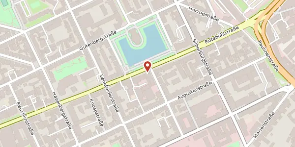 Karte der Umgebung von Rotebühlstraße 81, 70178 Stuttgart